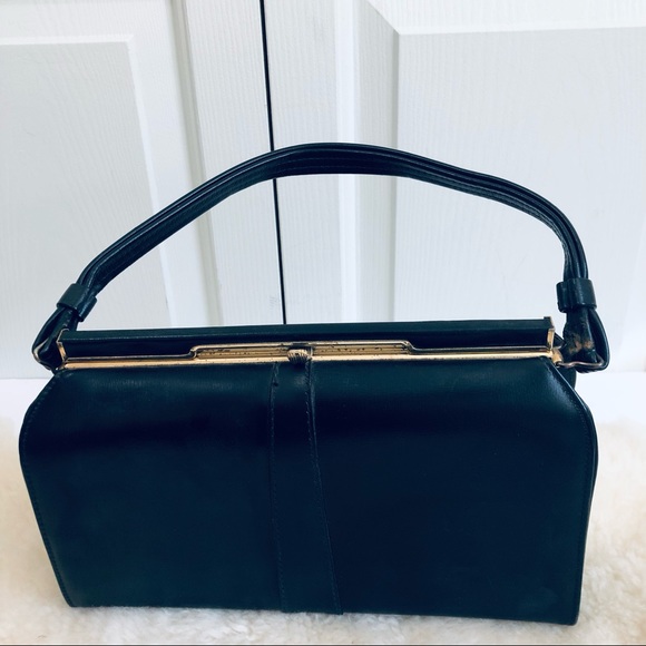 Vintage EHB Kelly Style Snap Closure Genuine Leather Bag - Picture 3 of 13